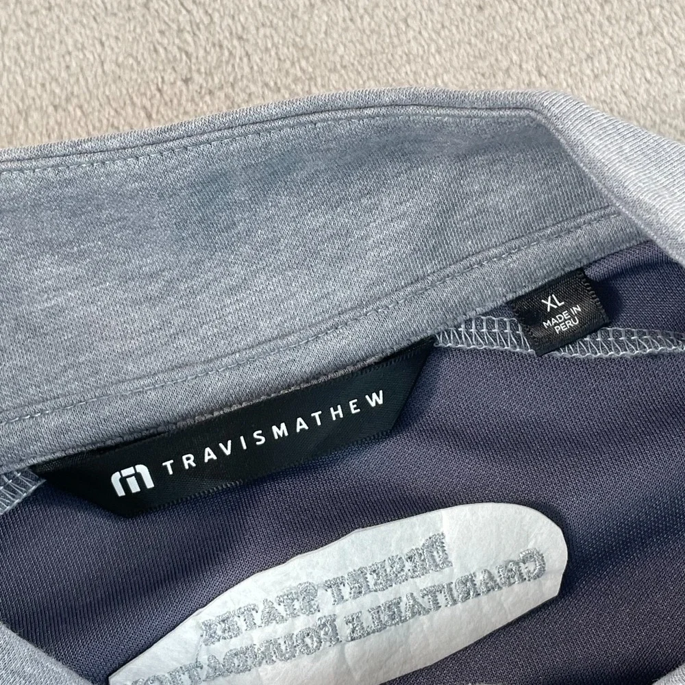 Travis Mathew x Arizona Diamondbacks Upgraded 1/4 Zip Golf‎ Pullover Men XL Grey